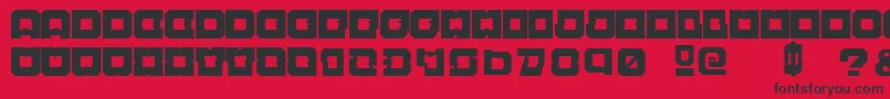 CellblochRegular Font – Black Fonts on Red Background