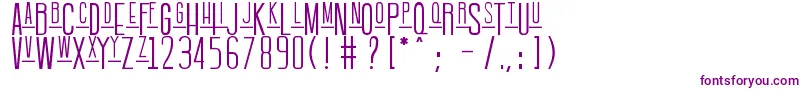 BataviaRegular-Schriftart – Violette Schriften