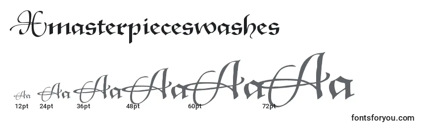 Xmasterpieceswashes Font Sizes
