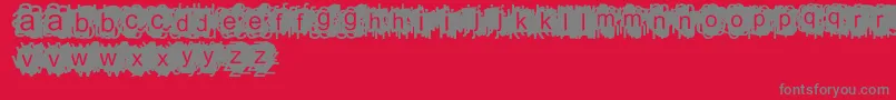 ADamnMess Font – Gray Fonts on Red Background