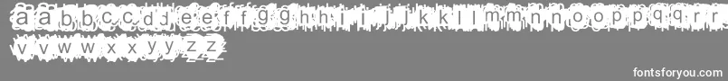 フォントADamnMess – 灰色の背景に白い文字