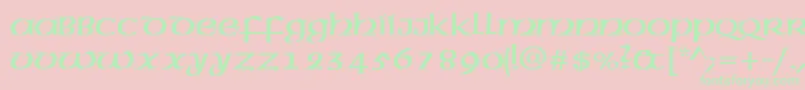 Mcleudctt Font – Green Fonts on Pink Background