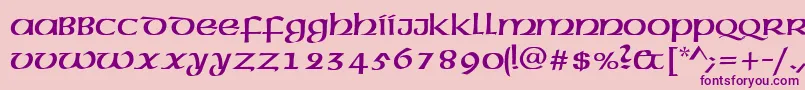 Mcleudctt Font – Purple Fonts on Pink Background