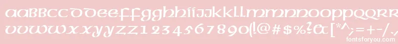 Mcleudctt Font – White Fonts on Pink Background