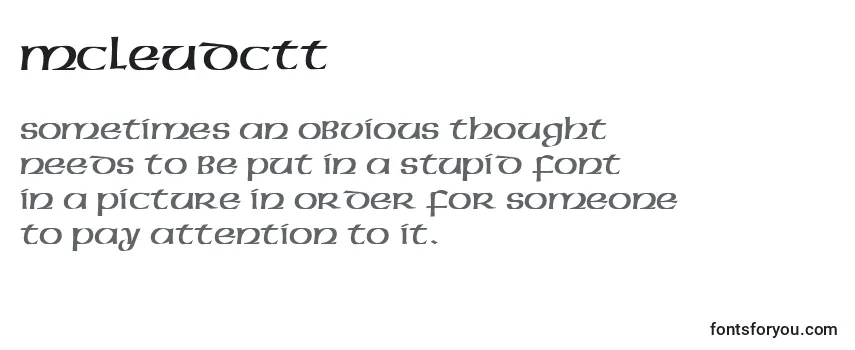 Mcleudctt Font