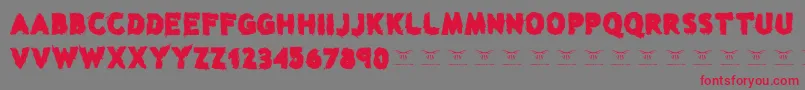 Whysoserious Font – Red Fonts on Gray Background