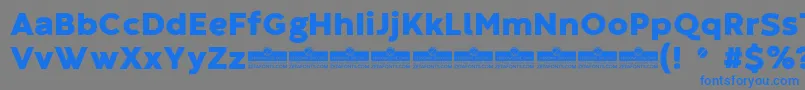 CodecWarmHeavyTrial Font – Blue Fonts on Gray Background