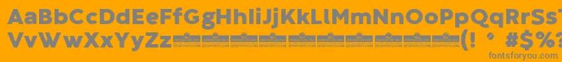 CodecWarmHeavyTrial Font – Gray Fonts on Orange Background