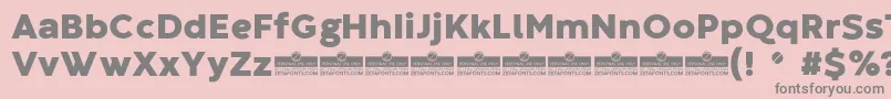 CodecWarmHeavyTrial Font – Gray Fonts on Pink Background