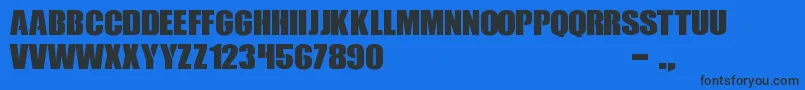 CallOfOpsDuty Font – Black Fonts on Blue Background