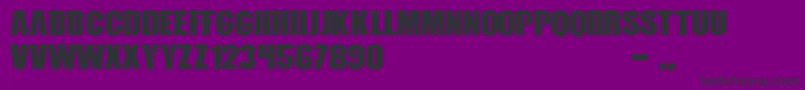 CallOfOpsDuty Font – Black Fonts on Purple Background