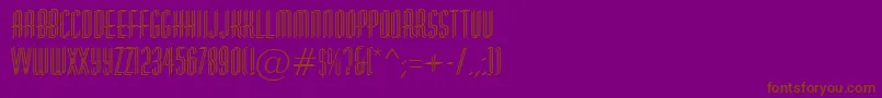AHuxleydbl-fontti – ruskeat fontit violetilla taustalla