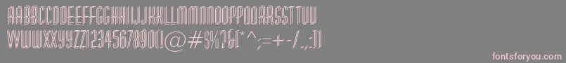 AHuxleydbl Font – Pink Fonts on Gray Background