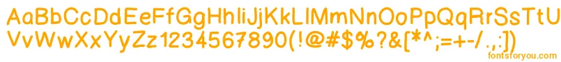 123marker Font – Orange Fonts on White Background