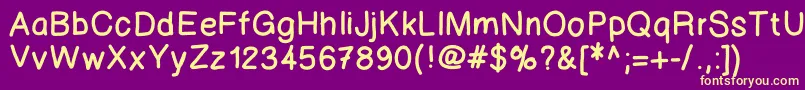 123marker Font – Yellow Fonts on Purple Background