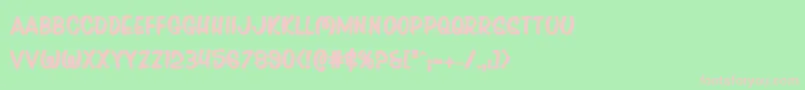 Pressdarlingbold Font – Pink Fonts on Green Background