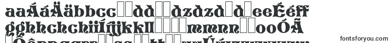フォントP820DecoRegular – スロバキアのフォント