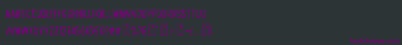Шрифт DesertRoad – фиолетовые шрифты на чёрном фоне