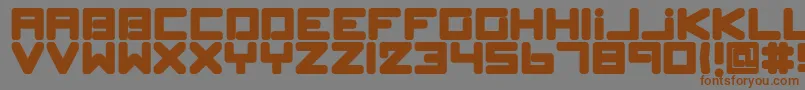 SpleenMachinePk Font – Brown Fonts on Gray Background