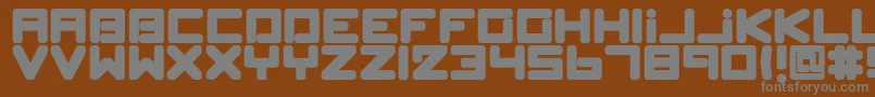 Шрифт SpleenMachinePk – серые шрифты на коричневом фоне