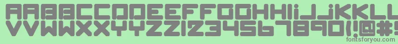 SpleenMachinePk Font – Gray Fonts on Green Background