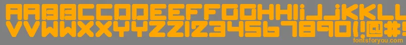 fuente SpleenMachinePk – Fuentes Naranjas Sobre Fondo Gris