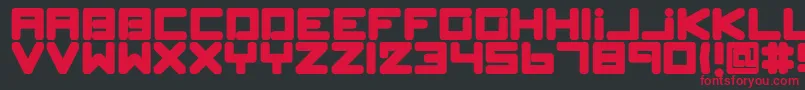 SpleenMachinePk Font – Red Fonts on Black Background
