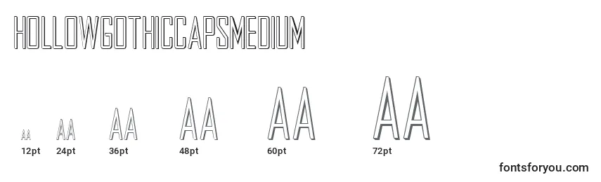 HollowgothicCapsMedium Font Sizes