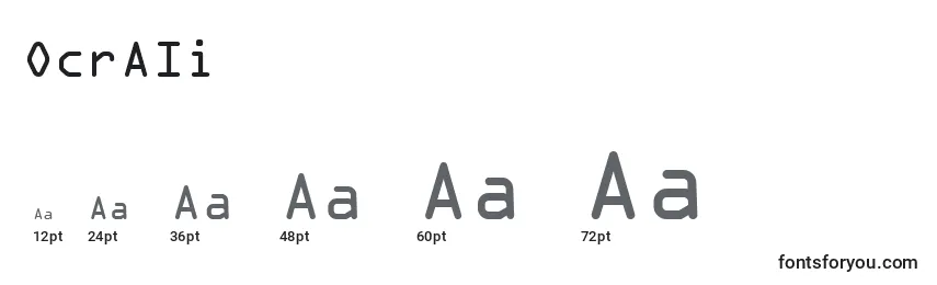 OcrAIi Font Sizes