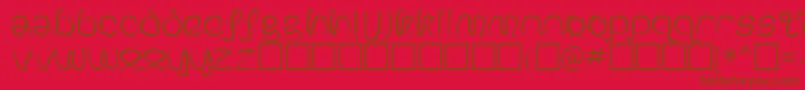 SerpentRegular-fontti – ruskeat fontit punaisella taustalla