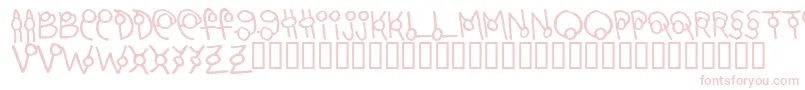 Marto Font – Pink Fonts on White Background