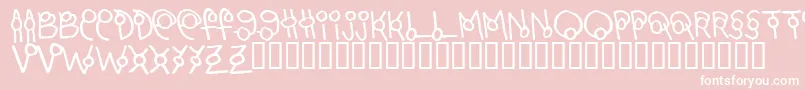 Marto Font – White Fonts on Pink Background