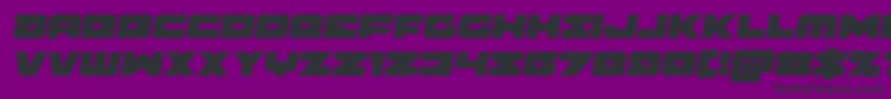 Banjinsemital Font – Black Fonts on Purple Background