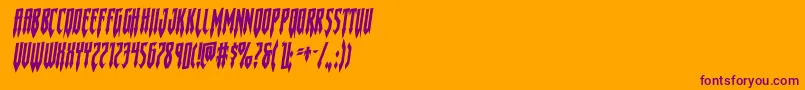 Gotharcticarotal Font – Purple Fonts on Orange Background