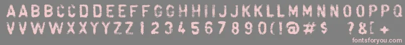 Fibra Font – Pink Fonts on Gray Background