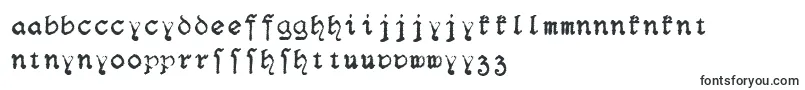 F25Blacklettertypewriter-Schriftart – ruandische Schriften