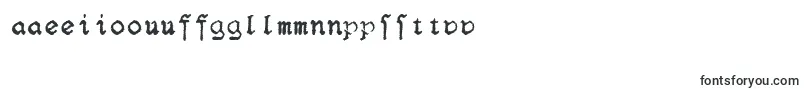 F25Blacklettertypewriter-Schriftart – samoanische Schriften
