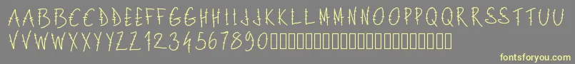 Lisätietoja Pwlettresbarres-fontista Pwlettresbarres-fontti – keltaiset fontit harmaalla taustalla