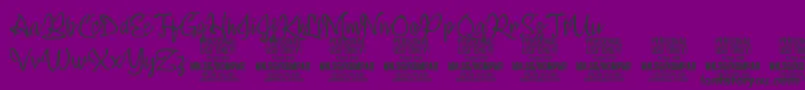 KomparThinPersonalUseOnly Font – Black Fonts on Purple Background