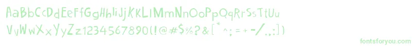 フォントCartoon2PackageItalic – 緑のフォント