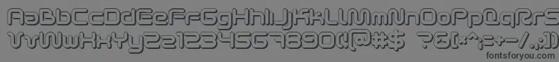 SciFied2002Ultra Font – Black Fonts on Gray Background