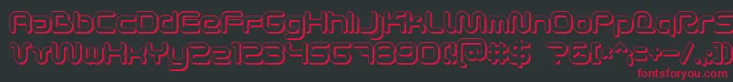 SciFied2002Ultra Font – Red Fonts on Black Background