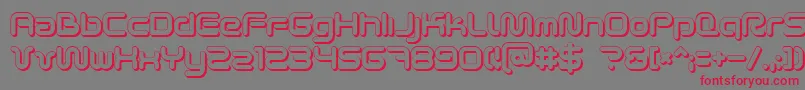 SciFied2002Ultra Font – Red Fonts on Gray Background