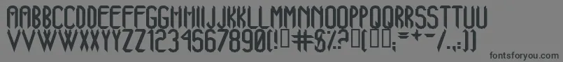 AjXanadu Font – Black Fonts on Gray Background