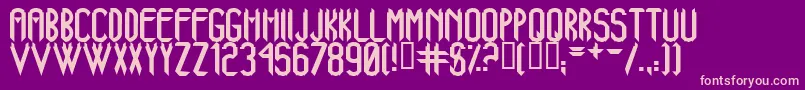 AjXanadu Font – Pink Fonts on Purple Background