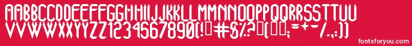Więcej informacji o czcionce AjXanadu Czcionka AjXanadu – białe czcionki na czerwonym tle