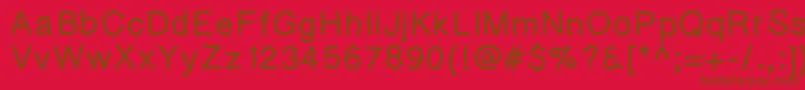 Kaorigelbold Font – Brown Fonts on Red Background