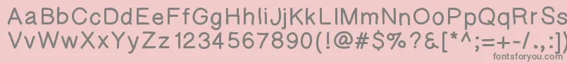 Kaorigelbold Font – Gray Fonts on Pink Background