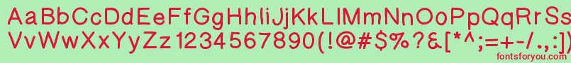 Kaorigelbold Font – Red Fonts on Green Background