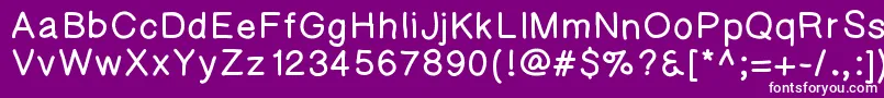 Kaorigelbold Font – White Fonts on Purple Background